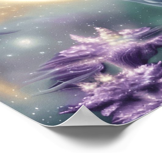 Beleef uw verbeelding met Whimsical Unicorn Poster (Hoek)