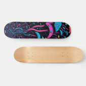 Beleef Wonderland op Wielen: Magic Mushroom Persoonlijk Skateboard (Horizontaal)