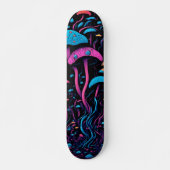 Beleef Wonderland op Wielen: Magic Mushroom Persoonlijk Skateboard (Voorkant)