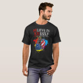 Beleef zelf Football-backprint design T-shirt (Voorkant volledig)