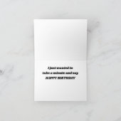 BELEEFDE BABY BUFFALO ZEGT ***FIJNE VERJAARDAG** KAART (Binnen)