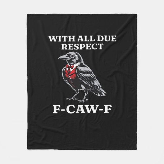 Beleefde F-Caw-F Fleece Deken (Voorkant)