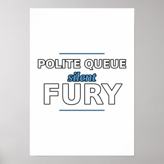 Beleefde Rij, Stille Wrok Poster (Voorkant)