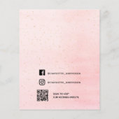 Beleefdengeld roze roze film sociale media flyer (Achterkant)