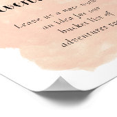 Beleefdenlijst Waterverf-weddenschap met stomheid Poster (Hoek)