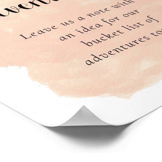 Beleefdenlijst Waterverf-weddenschap met stomheid Poster (Hoek)