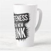 Beleefdheid is het nieuwe Punk Latte Mok (Rechterhoek)