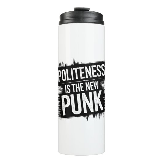 Beleefdheid is het nieuwe Punk Thermosbeker (Voorkant)