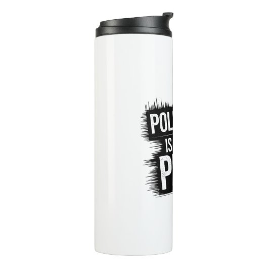 Beleefdheid is het nieuwe Punk Thermosbeker (Gedraaid links)