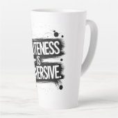 Beleefdheid is subversief latte mok (Rechterhoek)