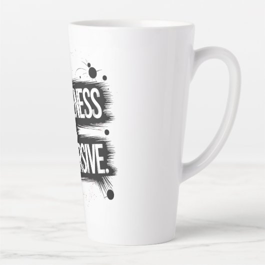 Beleefdheid is subversief latte mok (Rechts)