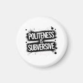 Beleefdheid is subversief magneet (Voorkant)