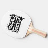 Beleefdheid is subversief tafeltennisbatje (Zijkant)