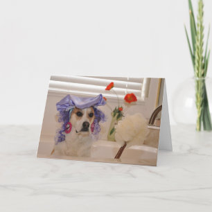 Beleesde humoristische verjaardagskaart kaart