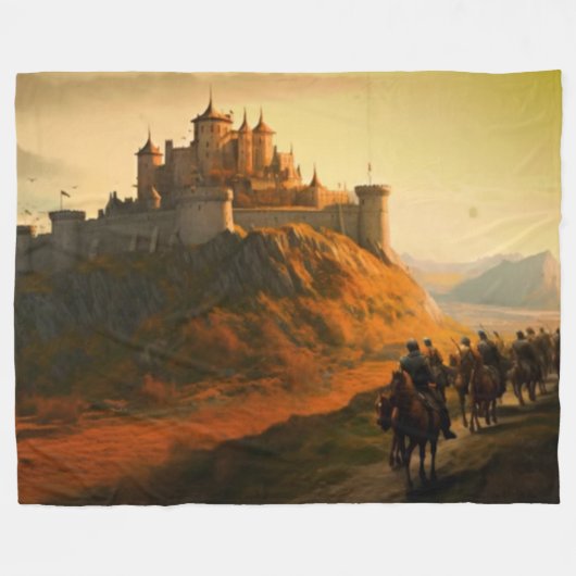 BELEG VAN KASTEEL FLEECE DEKEN (Voorkant (Horizontaal))