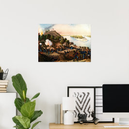 Beleg van Vicksburg Ulysses S. Grant 1888 Poster