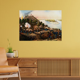 Beleg van Vicksburg Ulysses S. Grant 1888 Poster