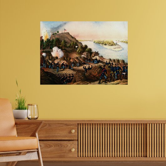 Beleg van Vicksburg Ulysses S. Grant 1888 Poster (Woonkamer 2)