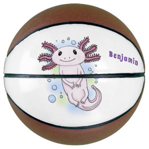 Belegend pink axolotl basketbal