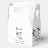 Belegend pink axolotl bedankdoosjes (Geopend)