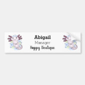 Belegend pink axolotl bumpersticker (Voorkant)