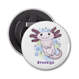 Belegend pink axolotl button flesopener