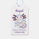 Belegend pink axolotl cadeaulabel (Achterkant)