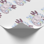 Belegend pink axolotl cadeaupapier (Hoek)