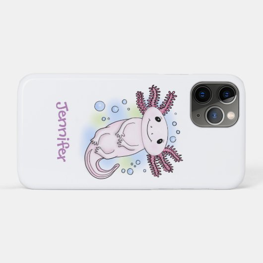 Belegend pink axolotl Case-Mate iPhone case (Achterkant (horizontaal))