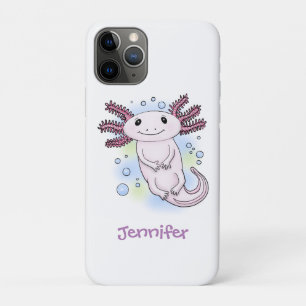 Belegend pink axolotl Case-Mate iPhone case