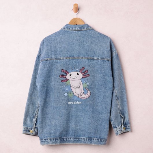 Belegend pink axolotl denim jacket (Hangar)