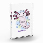 Belegend pink axolotl fotoblokken (Links)