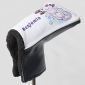Belegend pink axolotl golfheadcover (3/4 voorkant)