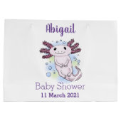 Belegend pink axolotl groot cadeauzakje (Achterkant)
