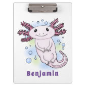 Belegend pink axolotl klembord (Voorkant)