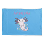 Belegend pink axolotl kussensloop (Achterkant)