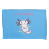 Belegend pink axolotl kussensloop (Voorkant)