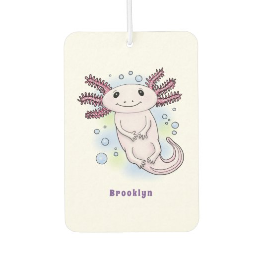 Belegend pink axolotl luchtverfrisser (Voorkant)