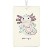 Belegend pink axolotl luchtverfrisser (Achterkant)