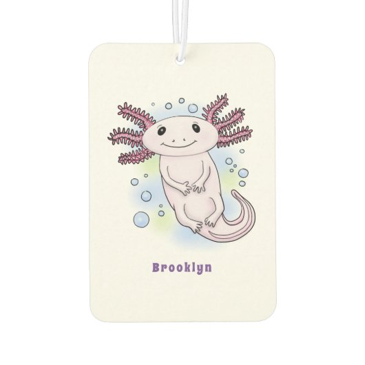 Belegend pink axolotl luchtverfrisser (Achterkant)