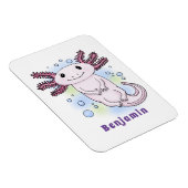 Belegend pink axolotl magneet (Rechterzijde)