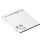 Belegend pink axolotl notitieblok (Schuin)