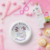 Belegend pink axolotl papieren kommen (Feest)