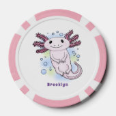 Belegend pink axolotl poker chips (Achterkant)