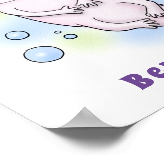 Belegend pink axolotl poster (Hoek)