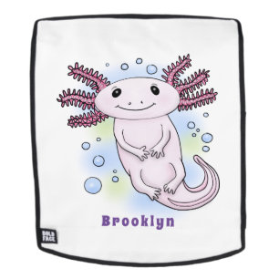 Belegend pink axolotl rugtassen