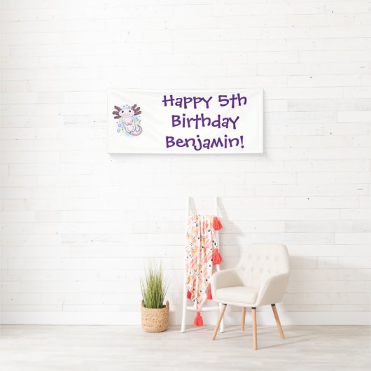 Belegend pink axolotl spandoek (Insitu)