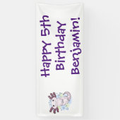 Belegend pink axolotl spandoek (Verticaal)