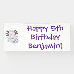 Belegend pink axolotl spandoek