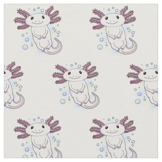 Belegend pink axolotl stof (Close Up)